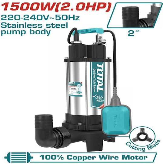 Total Single-phase Pump Waste Water / Sewage 2hp TWP7150026