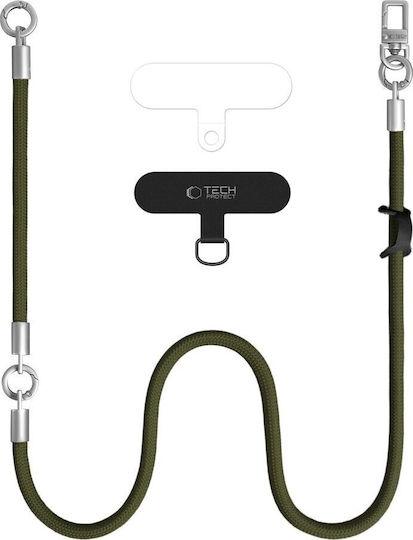Tech-Protect C10s Seil Crossbody & Handgelenkriemen Olive Grün Titanium