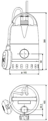Grundfos Unilift CC 5A1 Monofazică Pompă de Apă