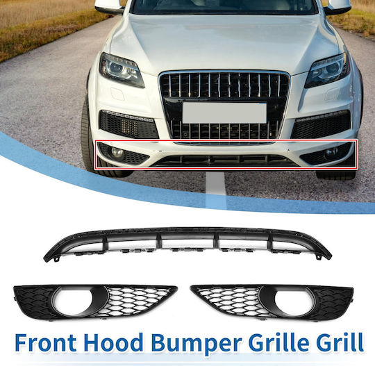 Quarkzman Auto Stoßstangengrill Vorderseite Kompatibel mit Audi Q7 2010-2015