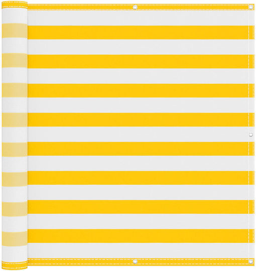 vidaXL Rectangular Mesh Shade Fabric Yellow 1.1x6m