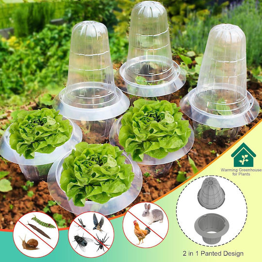 Inele Pentru Guler Împotriva Melcilor 6 Bucăți Protecție Plante Legume
