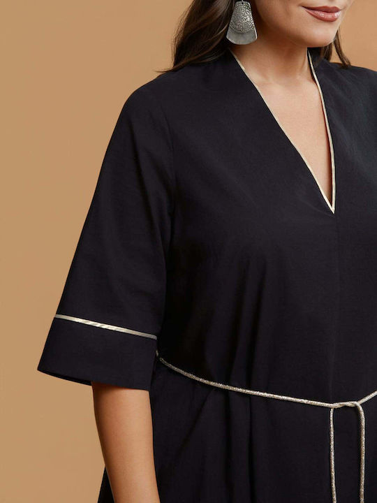 Rochii Midi De Vară Pentru Femei Negru 8501.7192.R.NETTO-black