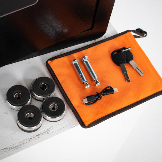 Tresor mit digitalem Schloss Abmessungen H45xB38xH32cm mit Gewicht 12.77kg SF00012