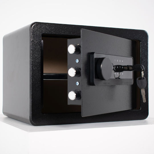 Seif cu Blocare Digitală și Amprentă Digitală, cu Dimensiunile L25xW35xH25cm SF00002