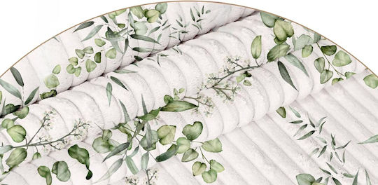 Декоративни Бели Листове От Кордурена Тъкан 1m X 140cm За Интериор