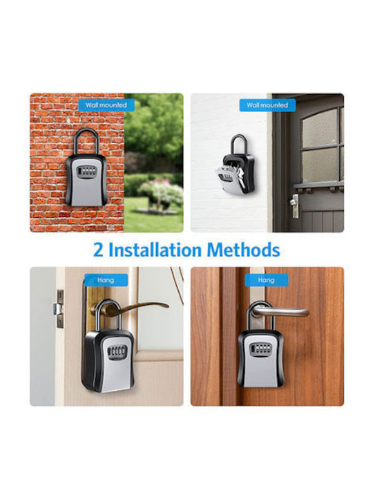 C-TECH Combination Key Holder with Horseshoe Plastic and Combination Dial 9.2x4.2x11.6cm