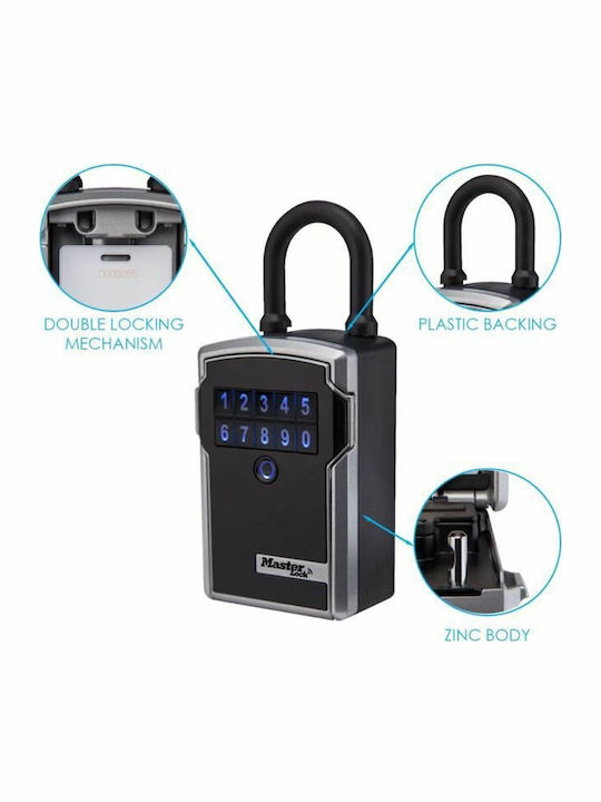 Master Lock Access Smart Kombinationsschloss mit Hufeisen Metallisch und Tastatur 18x8x6cm