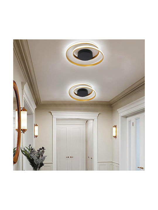 Lampa Deckenleuchte Montieren Gold Mit Integrierter LED Und Fernbedienung