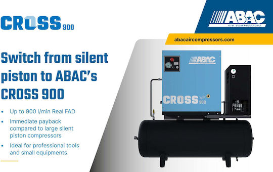 Abac Air Compressors with Power 5.5hp and Airtank 100lt 1839025635