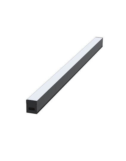 Modular Commercial Linear Lighting LED 1500x55x55 50W 3CCT 3000 4000 6500 K 6000lm AC170-265V Aluminum Black Universe 1-U016308