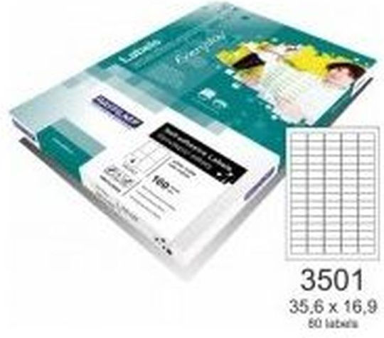 Rayfilm 8000 Αυτοκόλλητες Ετικέτες Α4 Ορθογώνιες Everyday 35.6x16.9mm