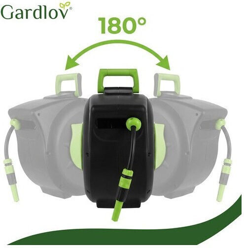 Gardlov Automatic Wall Mounted Garden Hose Box with 30m Hose