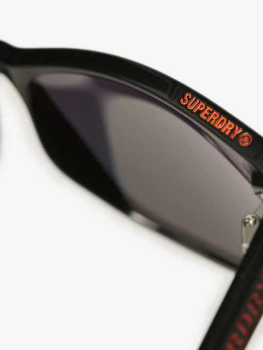 Superdry Unisex Sunglasses with Black Plastic Frame and Orange Mirror Lens Y9710010A-G1R