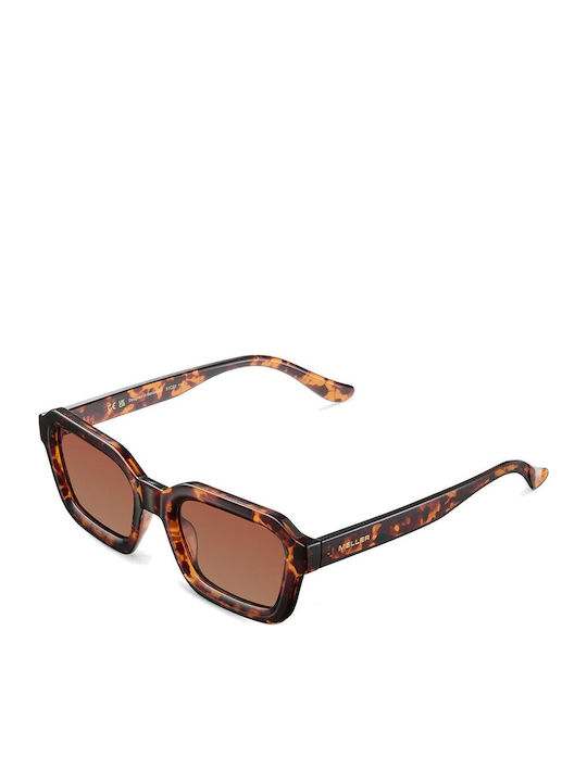 Meller Tigris Unisex Sunglasses With Brown Tartaruga Horn-Rimmed Frame And Brown Lens NAY-TIGGBROWN