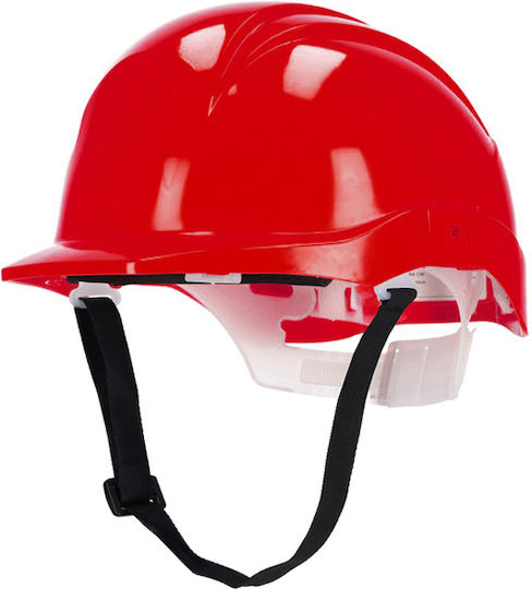 Active Gear Κράνος Εργοταξίου με Ωτοασπίδες Κόκκινο