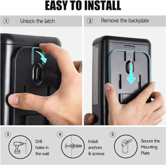 Foam Soap Dispenser 1200 Ml Wall Mounted Large Capacity