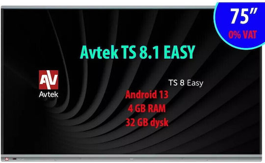Avtek Panou interactiv tactil 75" Android