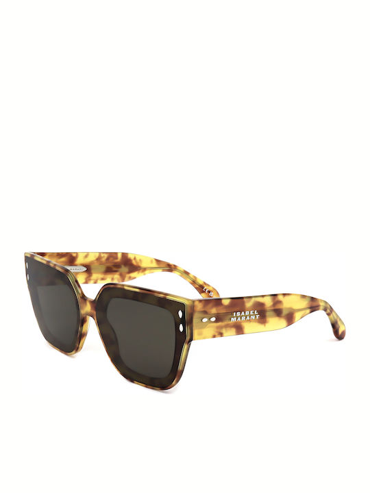 Women's Sunglasses with Brown Tartaruga Plastic Frame