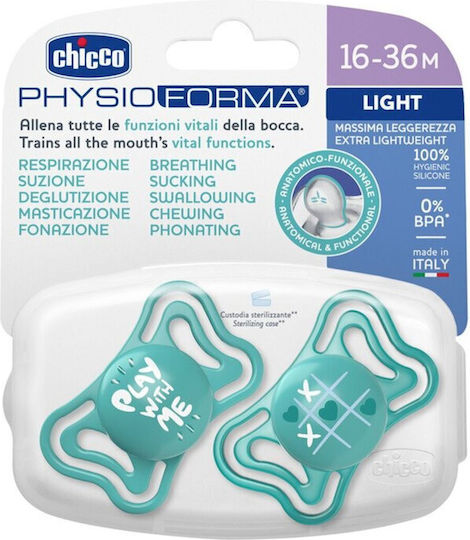 Chicco Physio Light Suzete Silicon PHYSIO LIGHT pentru 16-36 luni 2buc