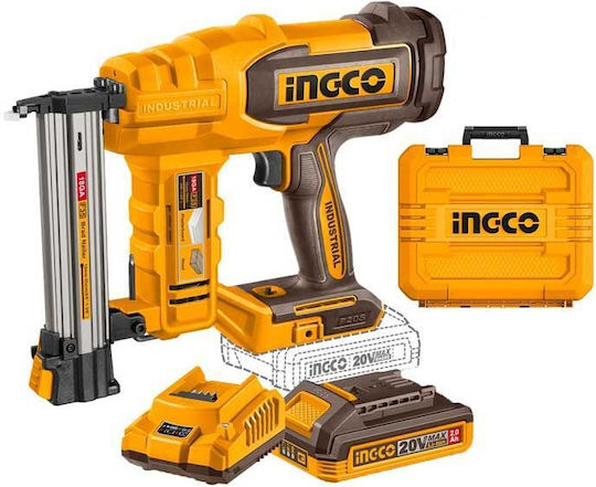 Ingco Battery Brad Nailer Gun 20V for Nails