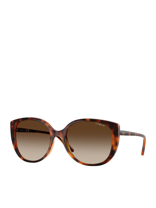 Vogue Feminini Ochelari de soare cu Maro Tortoise Cadru și Maro Degrade Lentilă VO 5623S W65613