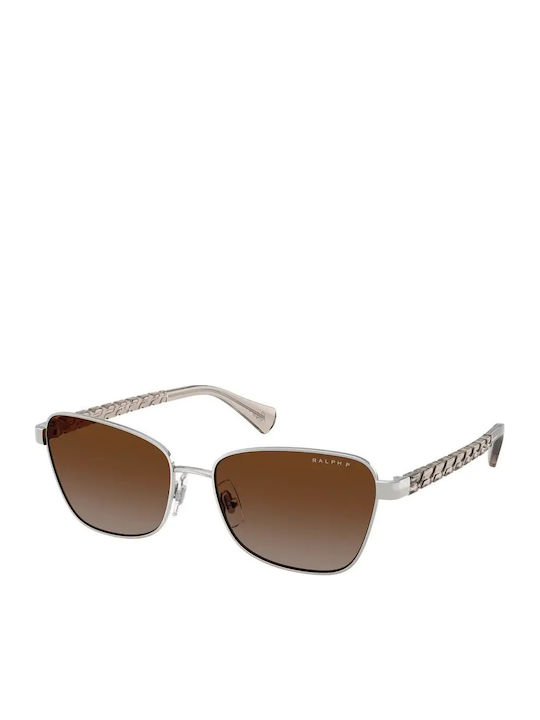 Ralph Lauren Ochelari De Soare Pentru Femei Cu Ramă Metalică Argintie Și Lentile Maro