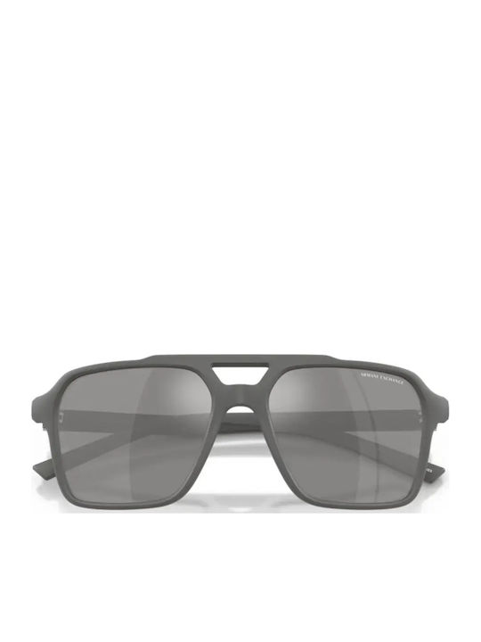 Armani Exchange Ochelari De Soare Pentru Bărbați Cu Culoare Full Face Gri Și Culoare Gri AX4166SU 8400Z3