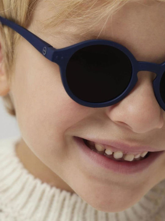 Izipizi Round Kids Sunglasses with Polarized Lens Denim Blue for 3-5 Years