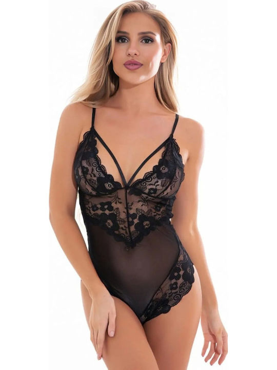 La Lolita Amsterdam Sexy Κορμάκι με Δαντέλα Κόκκινο