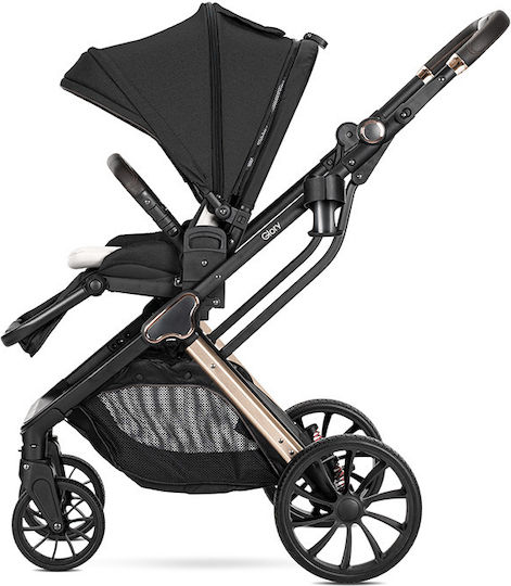 Lorelli Glory Verstellbar 3 in 1 Baby Kinderwagen Geeignet für Neugeborene Schwarz