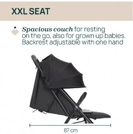 Chicco Taormina Baby Stroller Suitable for Newborn Charcoal 6.5kg