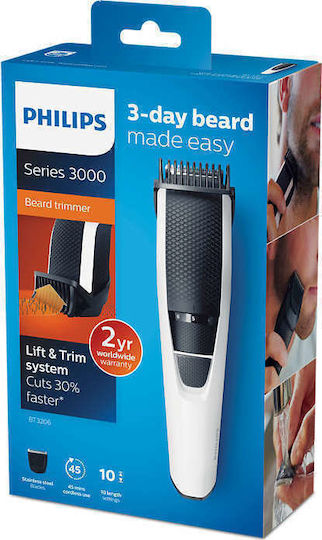 Philips Series 3000 Rechargeable Hair Clipper Silver BT3206/14
