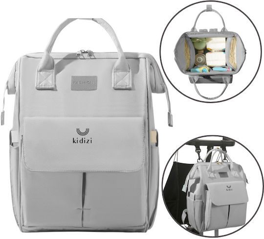 Kidizi Kidizi Wickeltasche Rucksack Grau
