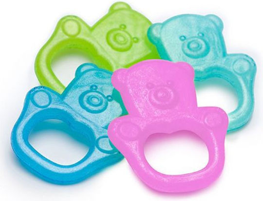 Babyono Bärchen Beißring für das Zahnen mit Gel aus Silikon für 3 m+