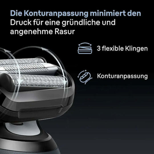 Braun 62-B1200S Ξυριστική Μηχανή Προσώπου Επαναφορτιζόμενη / Με Καλώδιο