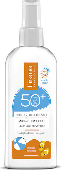 Lirene Sun Kids SPF50 Αδιάβροχο Παιδικό Αντηλιακό Γαλάκτωμα για Πρόσωπο 150ml Vanilla Scent