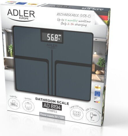 Adler Дигитална Везна 180kg AD 8194