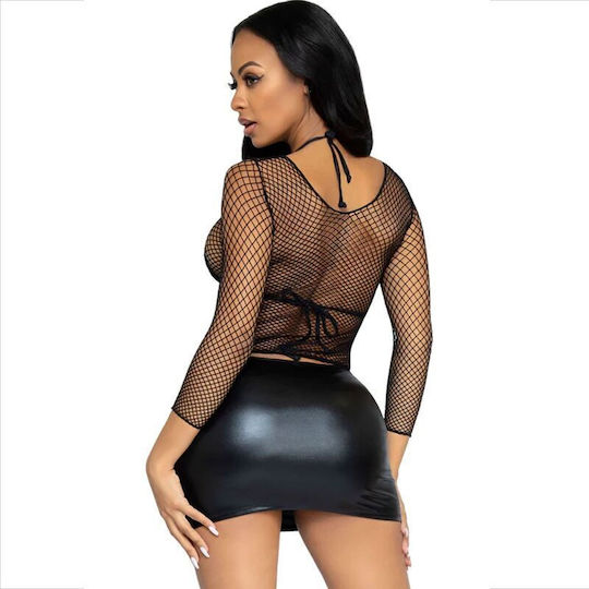 Fischernetz Langarm Bluse