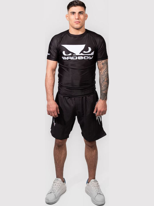 Bad Boy Ανδρική Κοντομάνικη Μπλούζα BB-000080-BW για Jiu-Jitsu Μαύρη