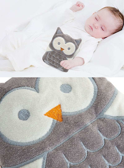 Baby Jem Бухал Термофор с Костилки от Череши Сив