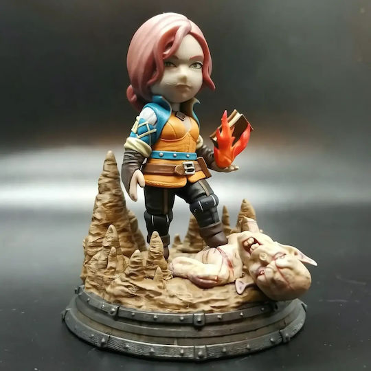 Witcher Chibi Sammelbare Figuren Set 4 Modelle 3D Gedruckt 7,6 Cm 1:24