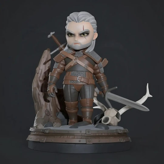 Фигура Witcher Chibi Комплект 4 Модела 3d Отпечатана 43 См 1:4