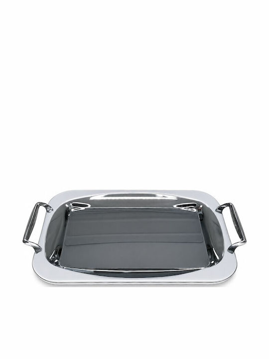 Galifas Неръждаем Поднос за сервиране в Сребрист Цвят 45x30см GB-4048-B 1бр