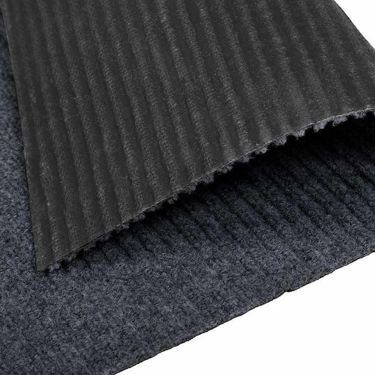 vidaXL Rutschfester Flur Teppich Leder Grau 80x300cm