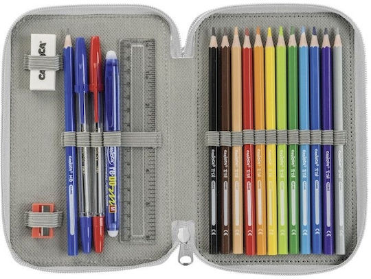Carioca Fluo Filled Blue Pencil Case
