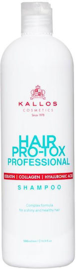 Kallos Hair Pro Tox Σαμπουάν Αναδόμησης/Θρέψης & Λάμψης για Εύθραυστα Μαλλιά 500ml