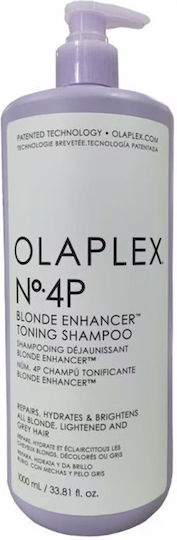 Olaplex No. 4p Blonde Enhancer Toning Σαμπουάν Διατήρησης Χρώματος για Βαμμένα Μαλλιά 1000ml
