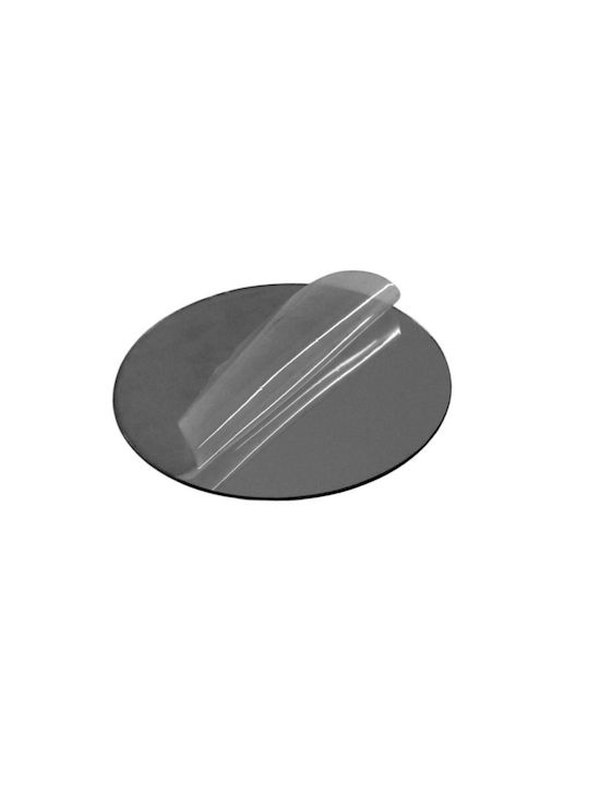 SteweHome Oglindă de Perete cu Ramă din Plastic Argintie Diametru 20cm 2 Bucăți