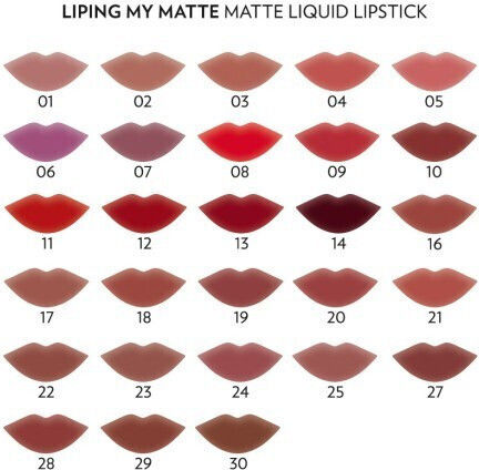 Golden Rose Liping My Matte Lang anhaltend Flüssig Lippenstift Matt No23 5ml